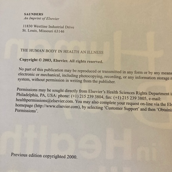 The human body in health and IIIness 2nd edition book - Picture 2 of 3